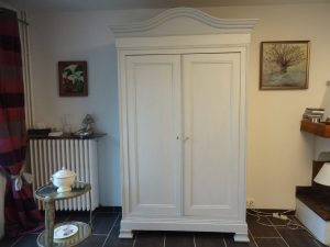 Relooking armoire patine grise - orléans